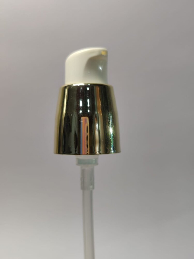 20 MM DOUBLE WALL CREAM PUMP (GOLDEN SLEEVES)