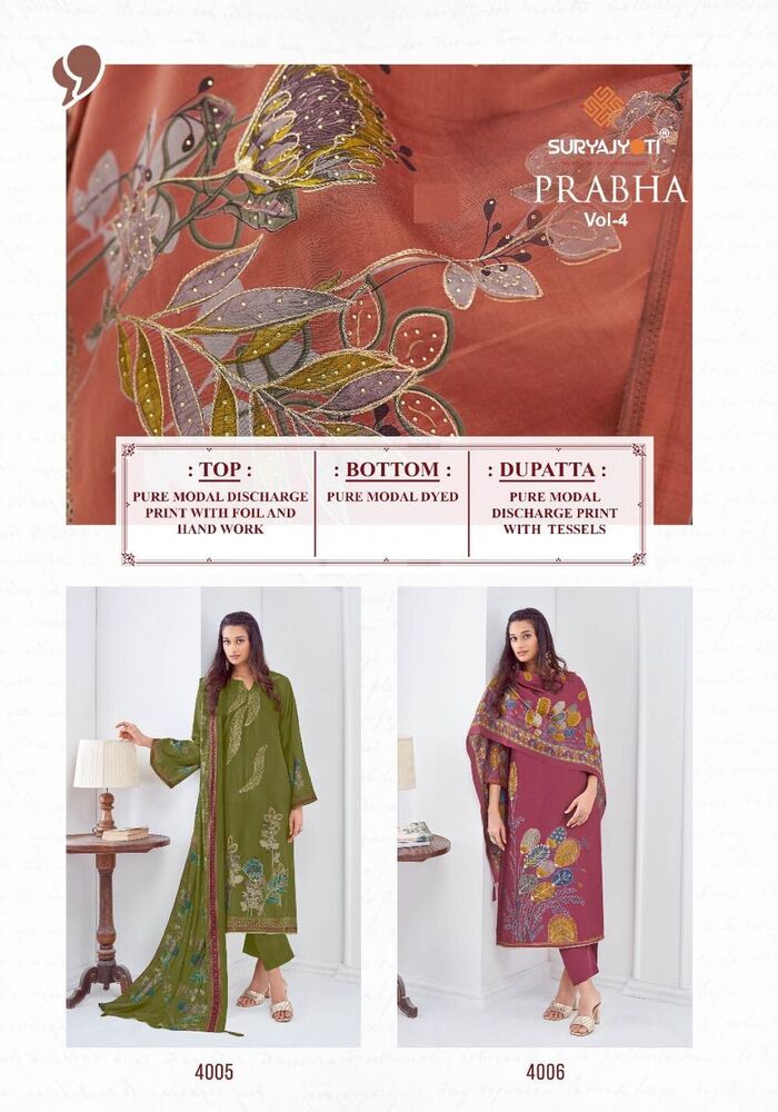 SuryaJyoti Prabha Vol-04  Dress Material