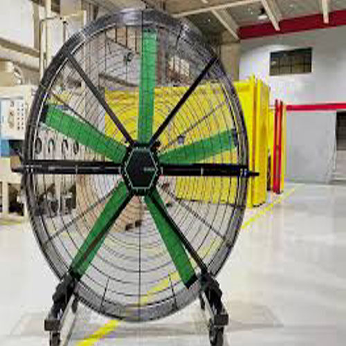 Hvls Fan - Aluminum Alloy, 7-24 Ft Diameter, 0.75-1.5 Kw Power, 0-120 Rpm Speed | Ceiling Mount, Covers 250-18,000 Sq Ft, Ideal For Warehouses & Factories