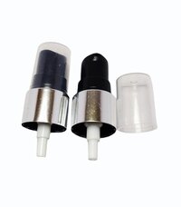 20mm Serum Pump Black Silver - High-quality Pp Material, 20mm Neck Size, Luxurious Silver Sleeve , Smooth Pumping Action, Leak-proof Design