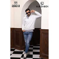 Light Weight Jacket With Hood - Color: White