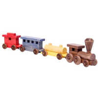 Wooden Train Toy - Age Group: 1-6 Year