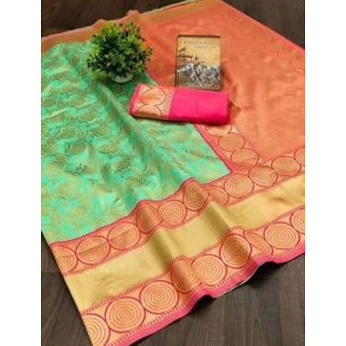 Kanchipuram Soft Silk Saree - Color: Multi Color