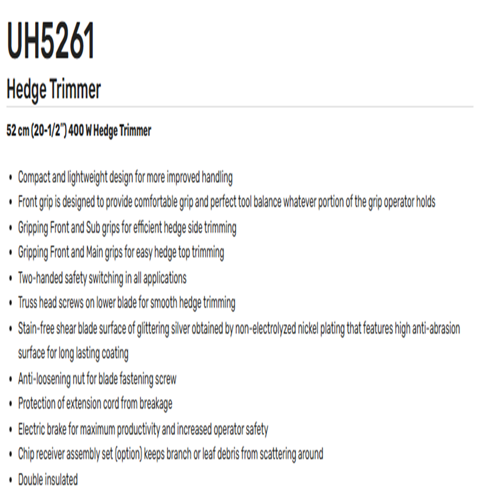 Hedge Trimer UH 5261