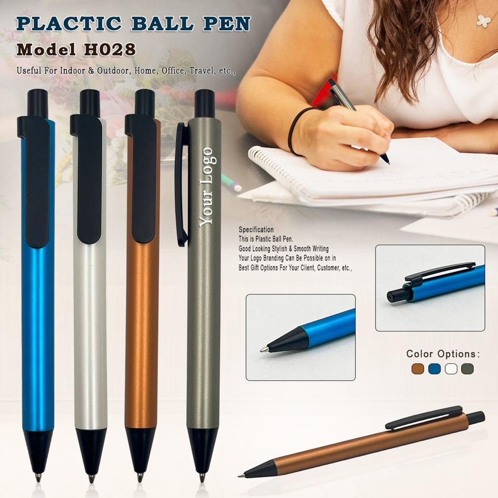Plastic Ball Pen with Cap