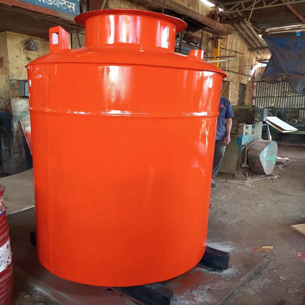 Biomass Water Heater Puff-Insulated 1000 Litter - Color: Orange