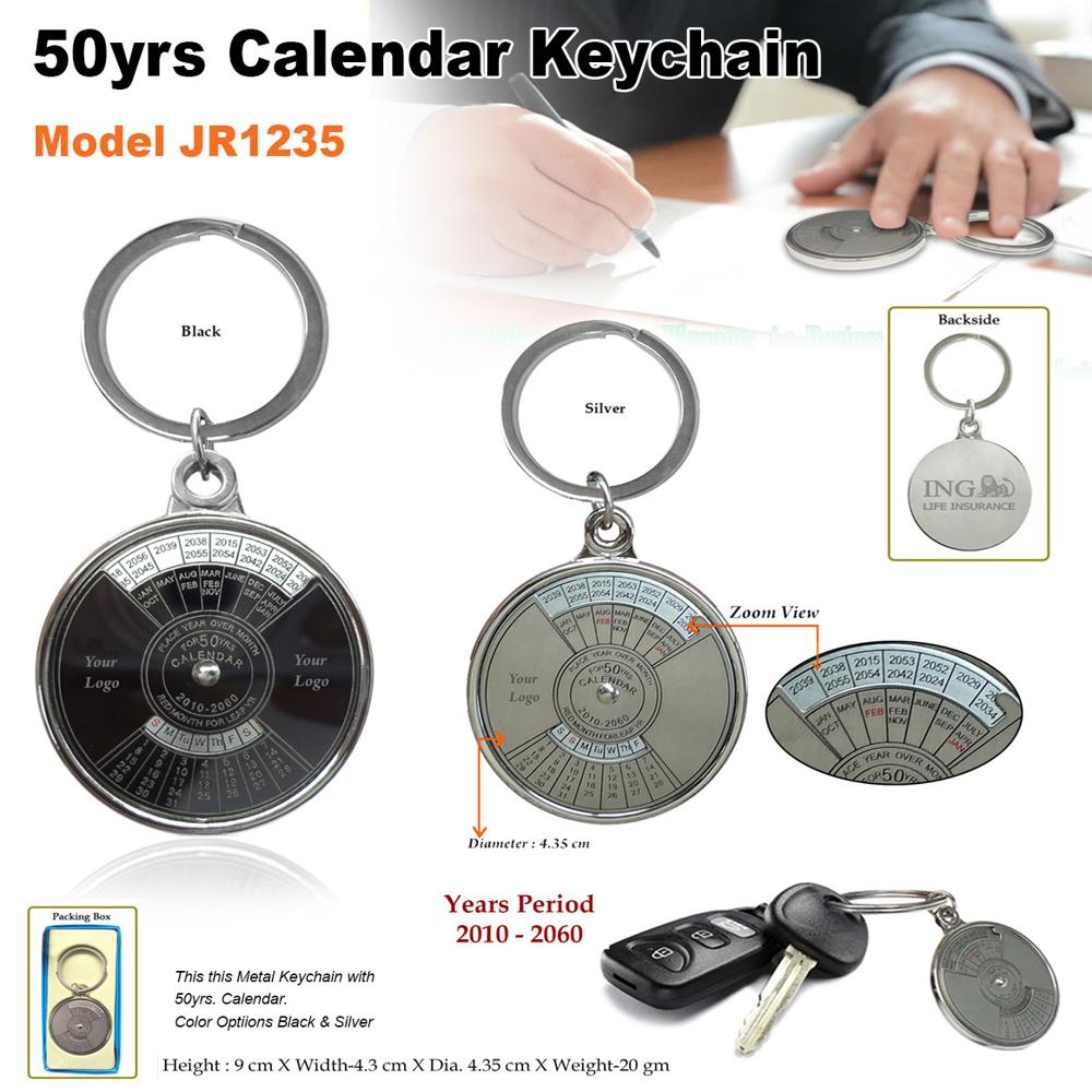 50 Years Calendar Keychain - Use: Corporate Gift & Promotional Gift