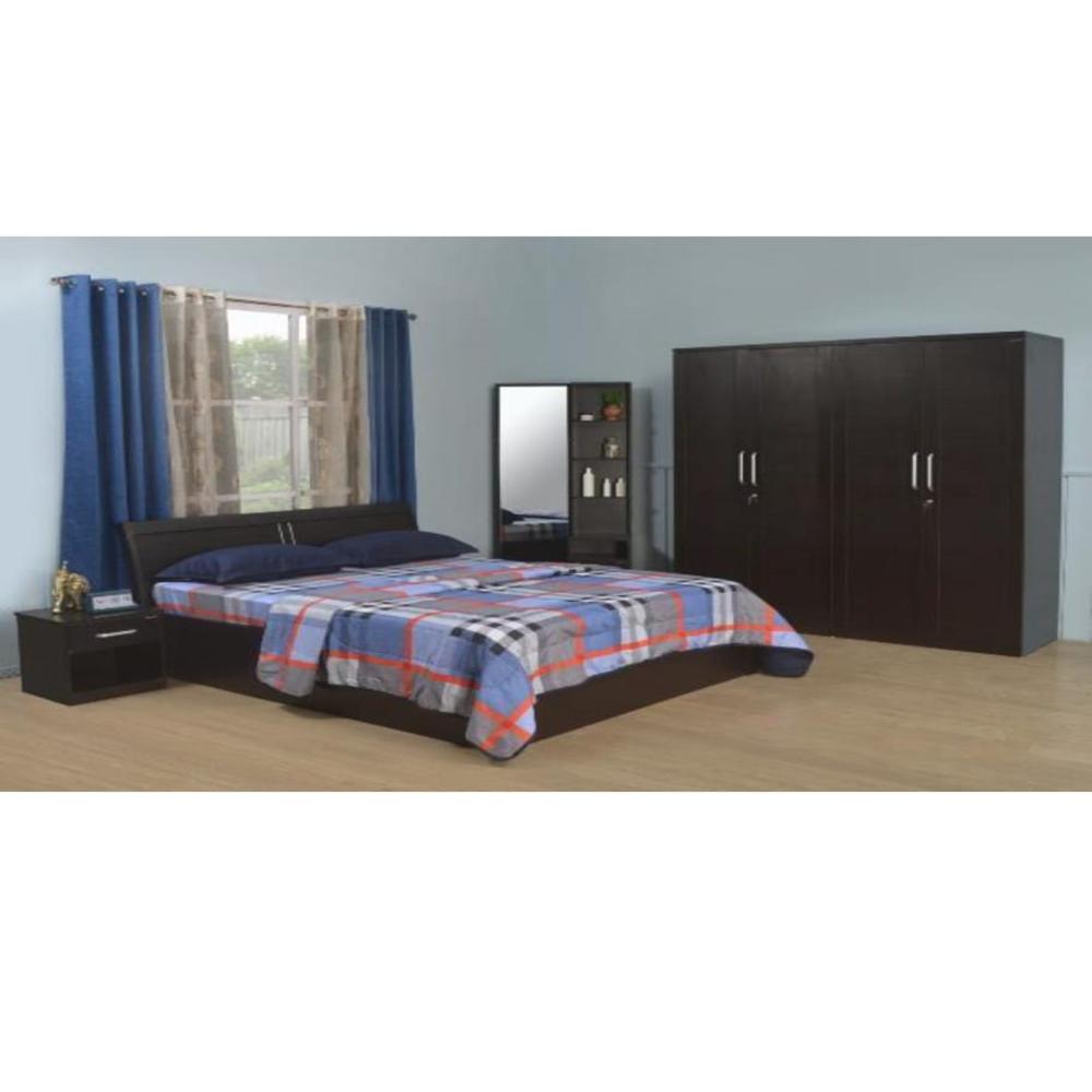 NILKAMAL MOROCCO 3 DOOR WARDROBE ,KING BED , DRESSING TABLE, SIDE TABLE BEDROOM SET 