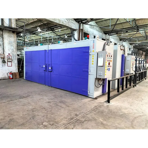 Lube Oil Blending Drum Ovens - Color: Blue & Grey