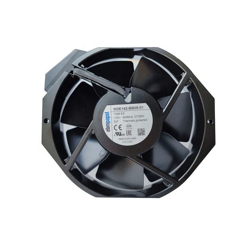 ebmpapst W2E142-BB05-01 115V AC 27W 0.24A 2800RPM Ball Bearing Tube Metal ABB Inverter Axial Cooling Fan