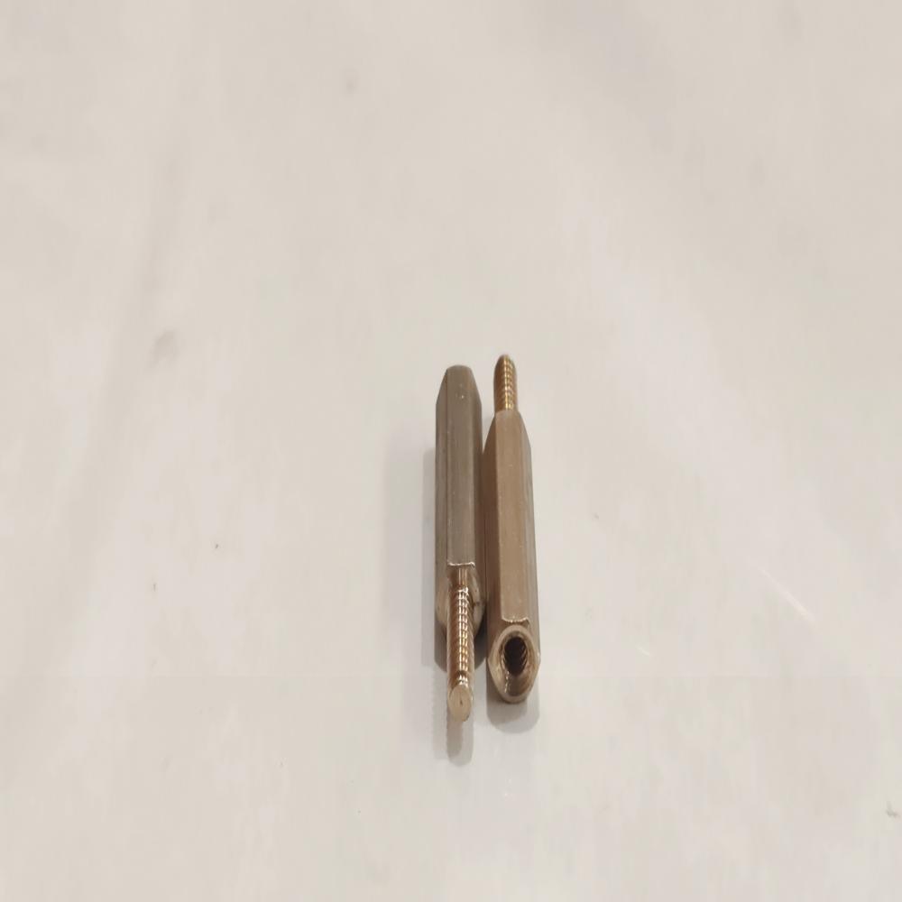 Hex Brass Spacer - Color: Golden