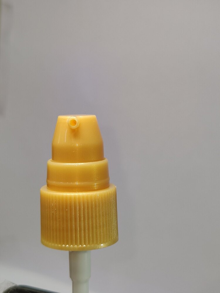 20mm Serum Pump Opaque Golden - High-quality Plastic Material | Leak-proof Design, Smooth Pumping Action, Perfect For Cosmetic And Skincare Applications