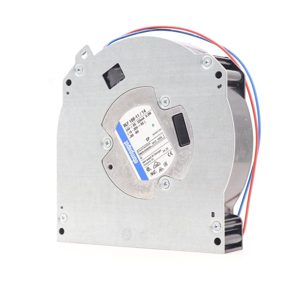 ebmpapst RLF100-11-14 127x127x25mm 24V DC 37.7CFM 8W 5100RPM Rail Traffic Elevator Compact Centrifugal Cooling Fan
