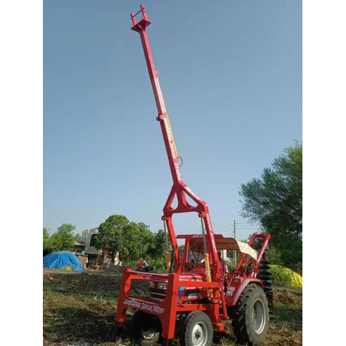 Hydraulic Post Hole Diggers - Color: Red