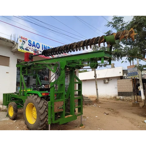 Double Column Pilling Machine - Color: Green