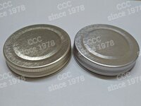 Plain 53mm Gold/Silver RO Caps