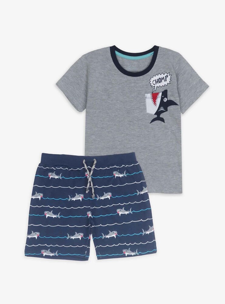Boys Printed  Shorty  set