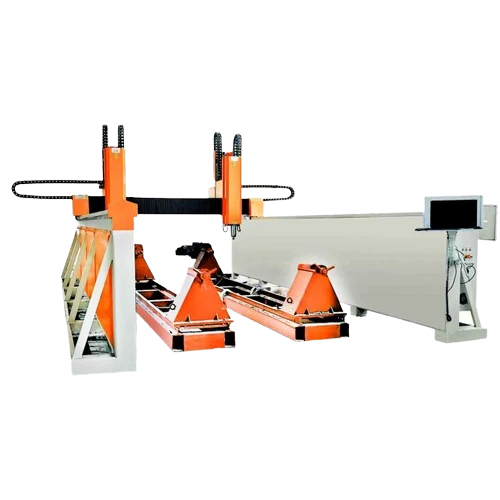 CNC Double Head Stone Lathe Machine