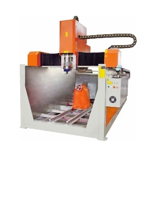 CNC 4 Axis Stone Lathe Machine