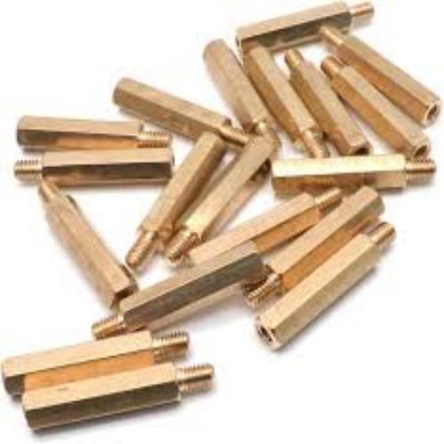 Hex Brass Pillar