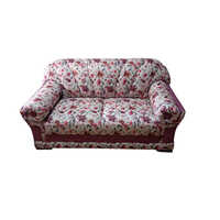 Wooden Sofa Set - High-quality Wood, Powder Coated Finish | Printed Design, Fully Assembled, Comfortable Indoor Furniture
