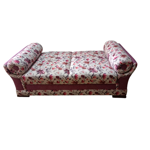 Wooden Sofa Set - High-quality Wood, Powder Coated Finish | Printed Design, Fully Assembled, Comfortable Indoor Furniture