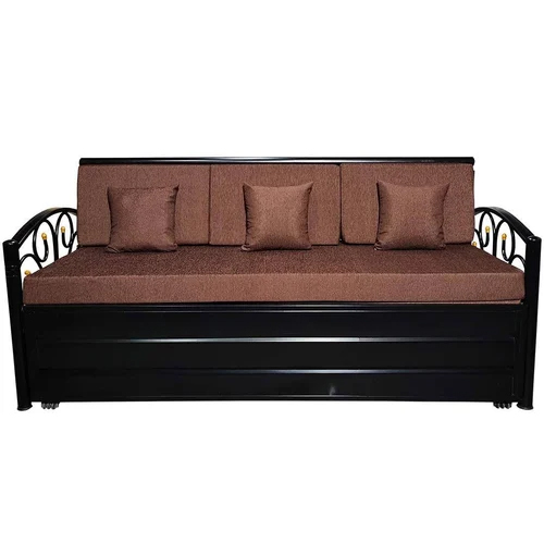 Wooden Sofa Cum Bed - Design: Plain