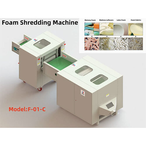 Latex Memory Foam Cutter Viscoelastic Foam Mattress Recycling Machine - Application: Industrial