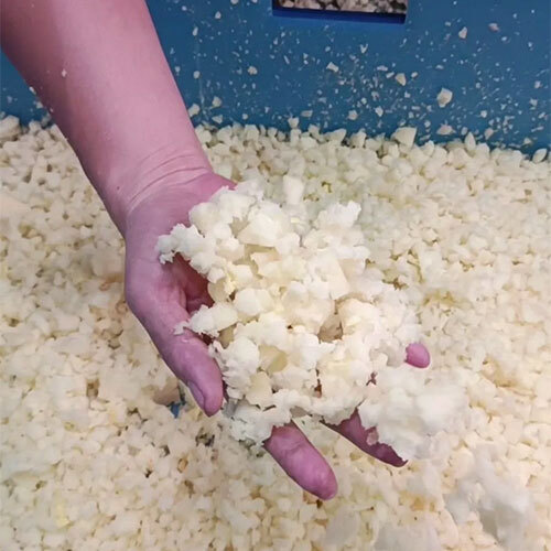 Compact Foam Shredder for Easy Storage and Transport