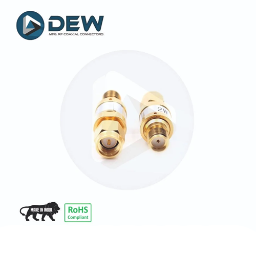2Watt Rf Attenuator Sma Male To Sma Female - Color: Golden