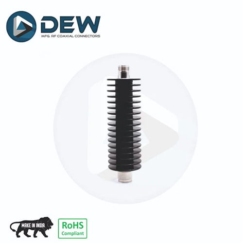 Rf Fixed Attenuator N Male To Female 6Ghz 100W - Color: Silver