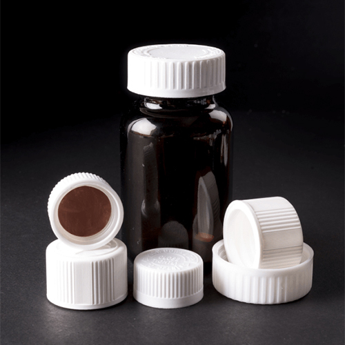 Child Resistant Closures - Color: White