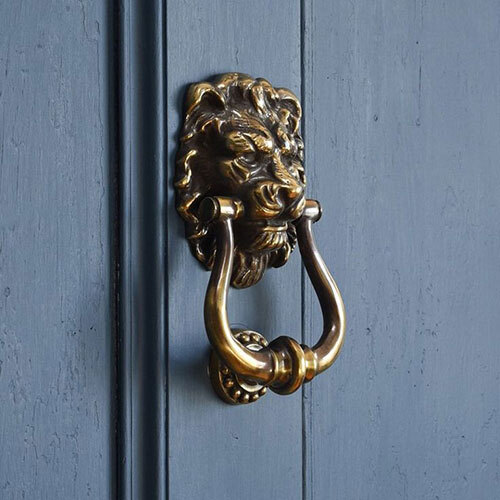 Lion Style Brass Door Handles