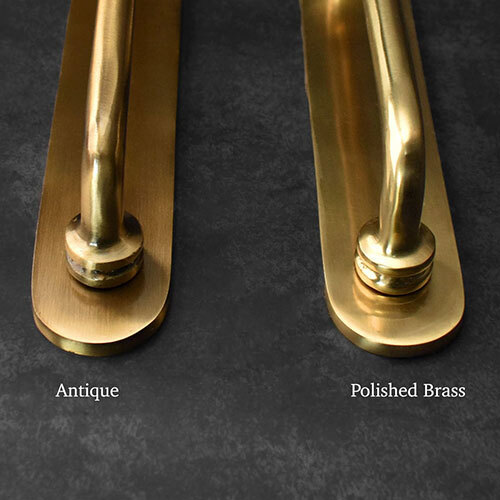 Antique Polished Brass Door Handles