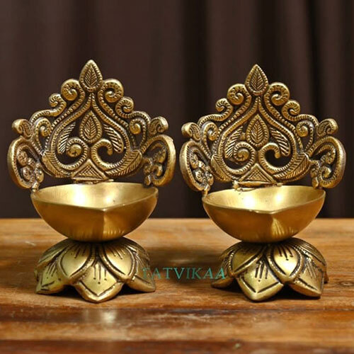 Brass Indian Style Oil Lamps