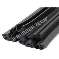 Extruded Rubber Extruded Profile - Color: Black
