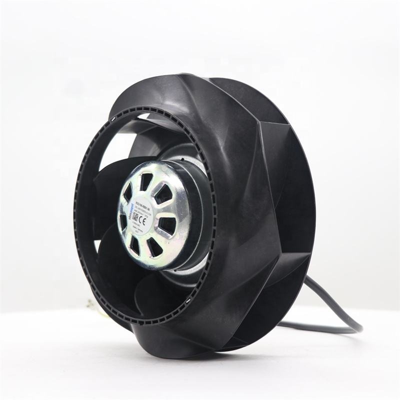 ebmpapst R3G190-RB01-08 230V AC 573.9CFM 190mm Ball Bearing Motorized Impeller EC Rittal Cabinet Centrifugal Cooling Fan