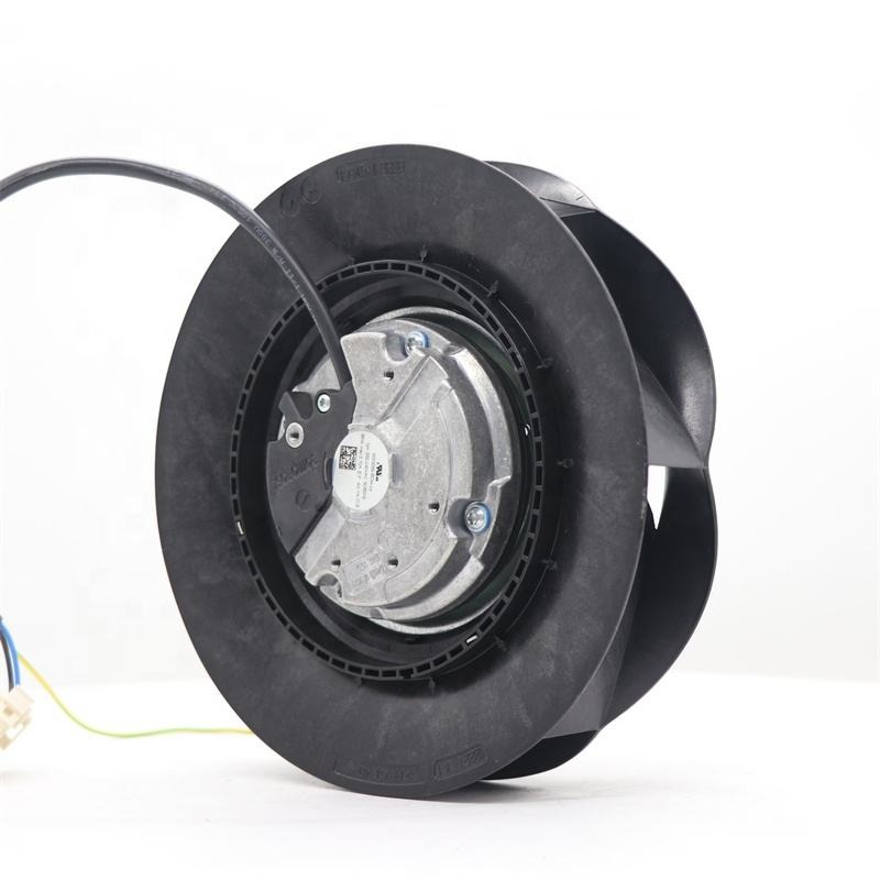 ebmpapst R3G190-RB01-08 230V AC 573.9CFM 190mm Ball Bearing Motorized Impeller EC Rittal Cabinet Centrifugal Cooling Fan