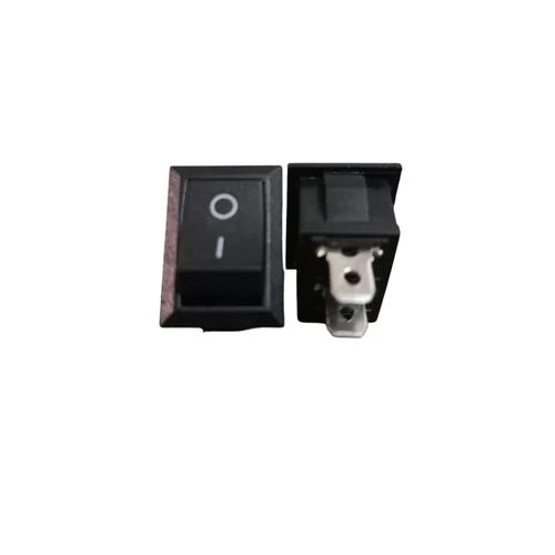 2 Pin Mini Rocker Switch - Color: Black