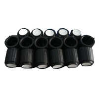 Black Plastic Knob - Size: 1 Inch