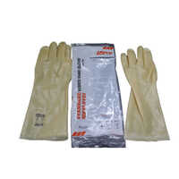 Standard Rubber Gloves - Color: Orange