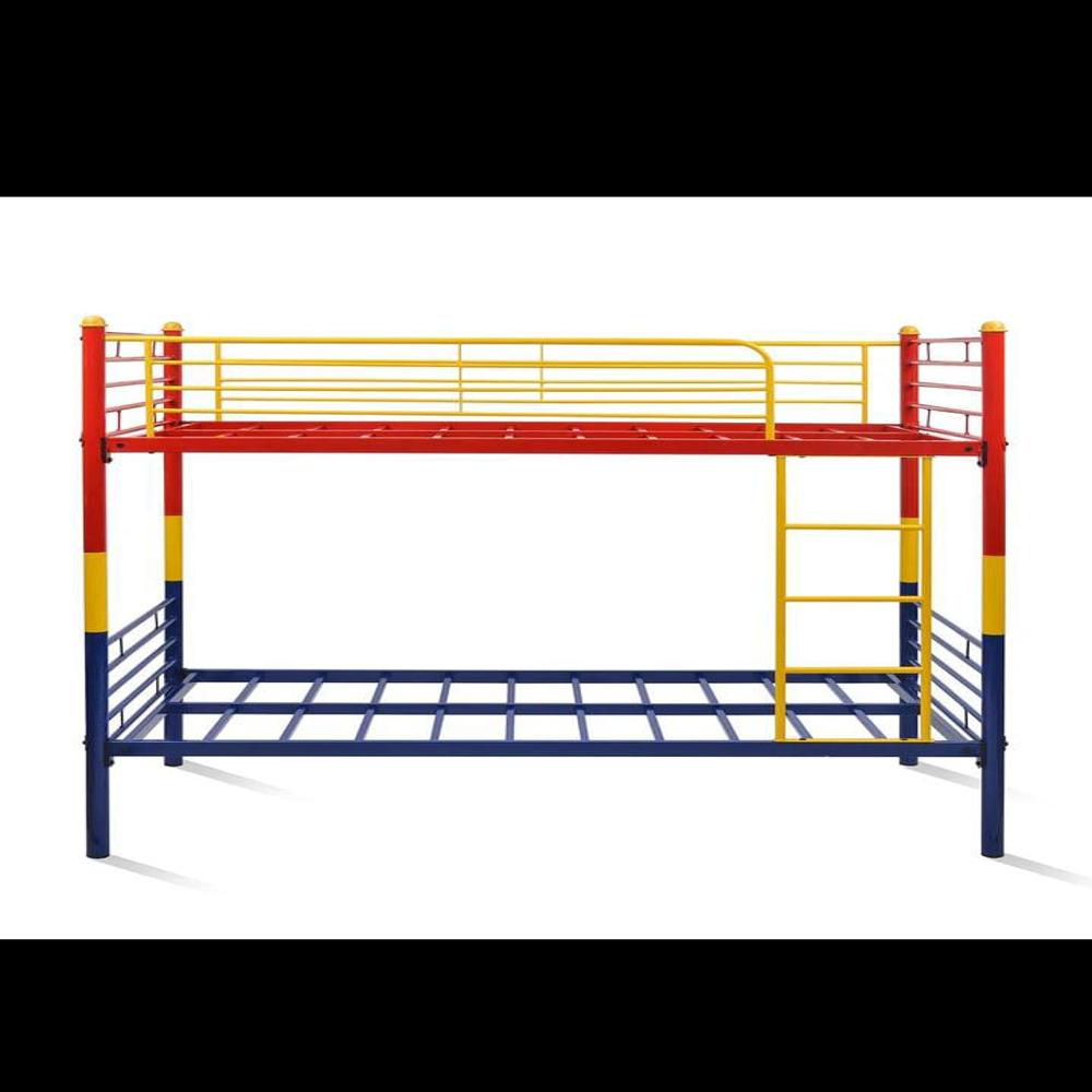 Nilkamal Bunk Bed - Powder-coated Iron, Standard Size 2.03l X 0.99w X 1.78h Meters, Multicolor Finish | Durable And Space-saving Design