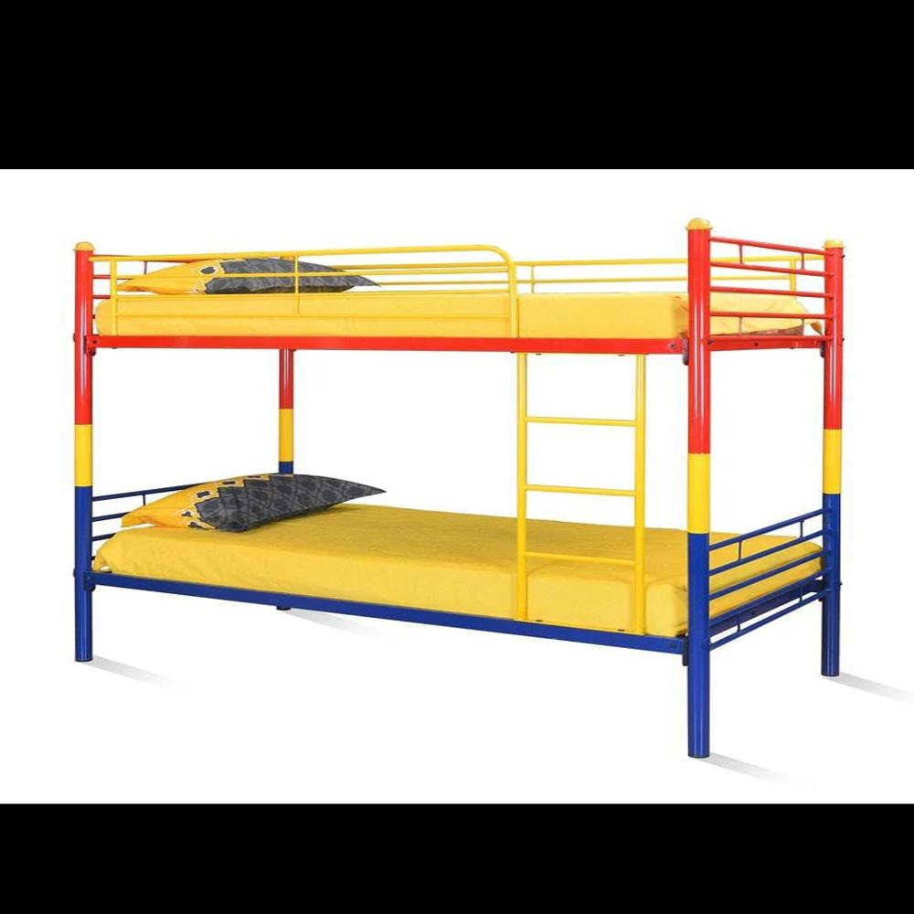 Nilkamal Bunk Bed - Powder-coated Iron, Standard Size 2.03l X 0.99w X 1.78h Meters, Multicolor Finish | Durable And Space-saving Design