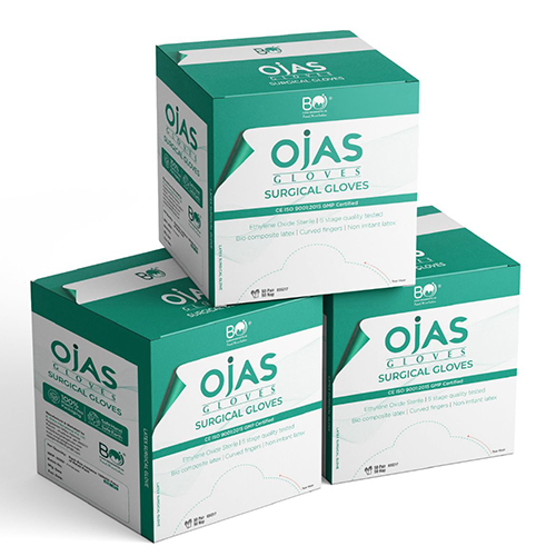 Etylene Oxide Sterile Surgical Gloves - Color: White