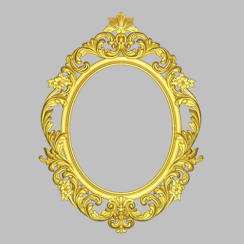 Gold Round Mirror Frame - Color: Different Available