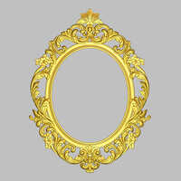 Gold Round Mirror Frame