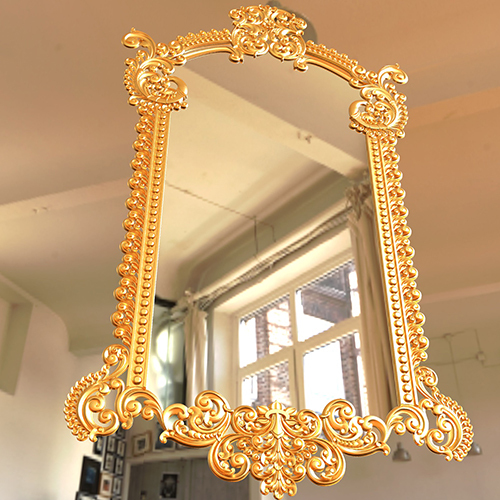 Yellow Full Length Mirror Frame