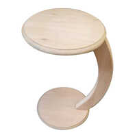 C Shape Wooden Side Table