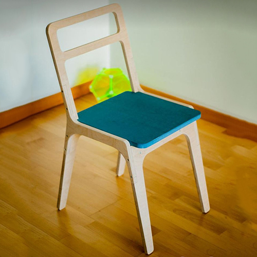 Brown Wooden Slim Chair - Color: As Per Requirement