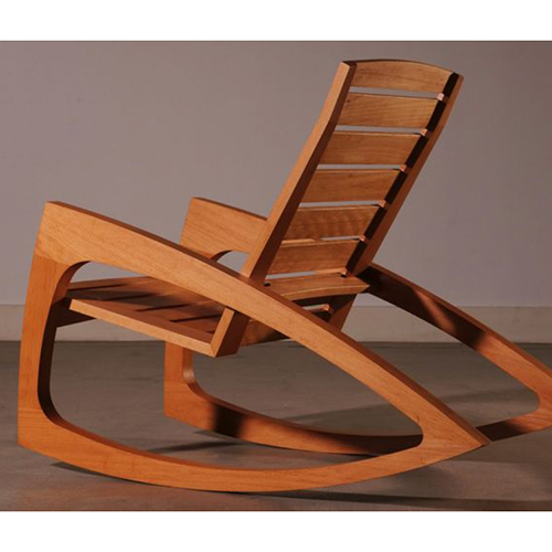 Brown Wooden Rocking Chair